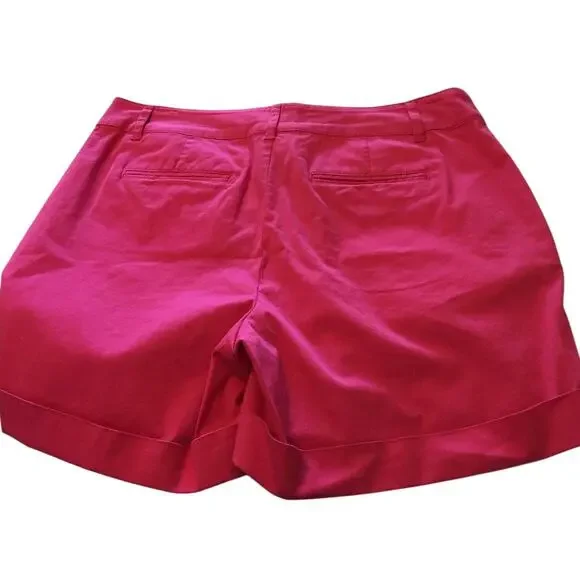 Tribal Boutique Cuffed Pink Shorts Size 6 Five Pockets - Picture 2 of 4